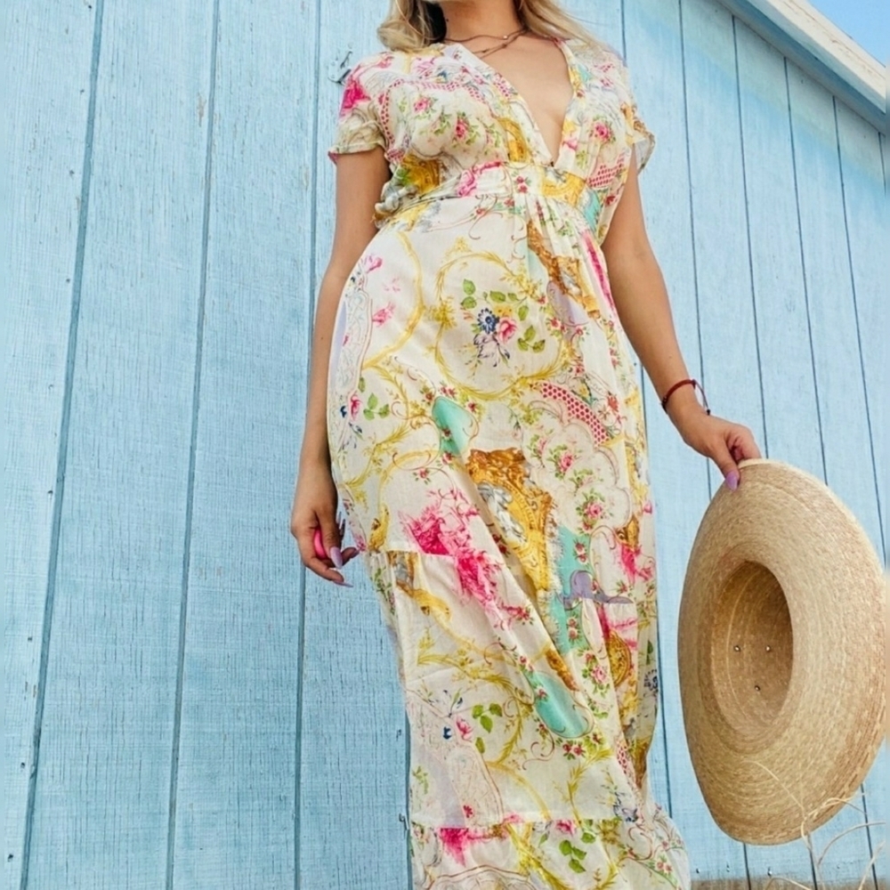 DAUGHTERS OF THE REVOLUTION // ltd ed plunge butterfly print maxi dress - Picture 9 of 16